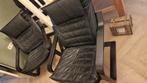 GRATIS Zwart leren fauteuils 2 stuks, Ophalen, Gebruikt, 75 tot 100 cm, 50 tot 75 cm