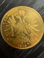 Gouden 100 corona, Postzegels en Munten, Edelmetalen en Baren, Ophalen of Verzenden, Goud