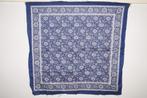 fraai gebloemde blauw/ witte (boeren)zakdoek, katoen, nieuw, Hobby en Vrije tijd, Stoffen en Lappen, Blauw, Nieuw, Ophalen of Verzenden