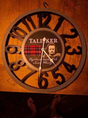 Bar mancave whisky wandklok talisker beschikbaar voor biedingen
