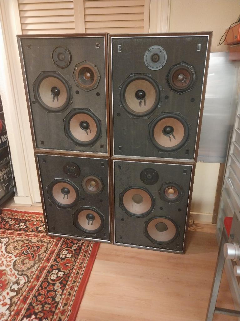 Philips 22 RH 427 speakers 4 stuks opknappers, Audio, Tv en Foto, Luidsprekers, Ophalen, Minder dan 60 watt, Front, Rear of Stereo speakers