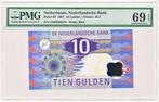 Nederland 10 Gulden 1997 Ijsvogel PMG69 EPQ, Postzegels en Munten, Bankbiljetten | Nederland, Los biljet, Ophalen of Verzenden