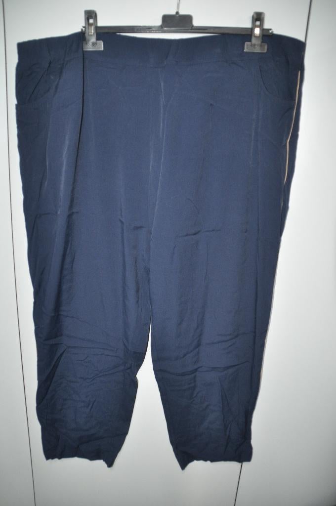 PN3 Mona Lisa Broek Blauw maat 54 beige bies, Kleding | Dames, Grote Maten, Blauw, Mona Lisa, Ophalen of Verzenden, Zo goed als nieuw