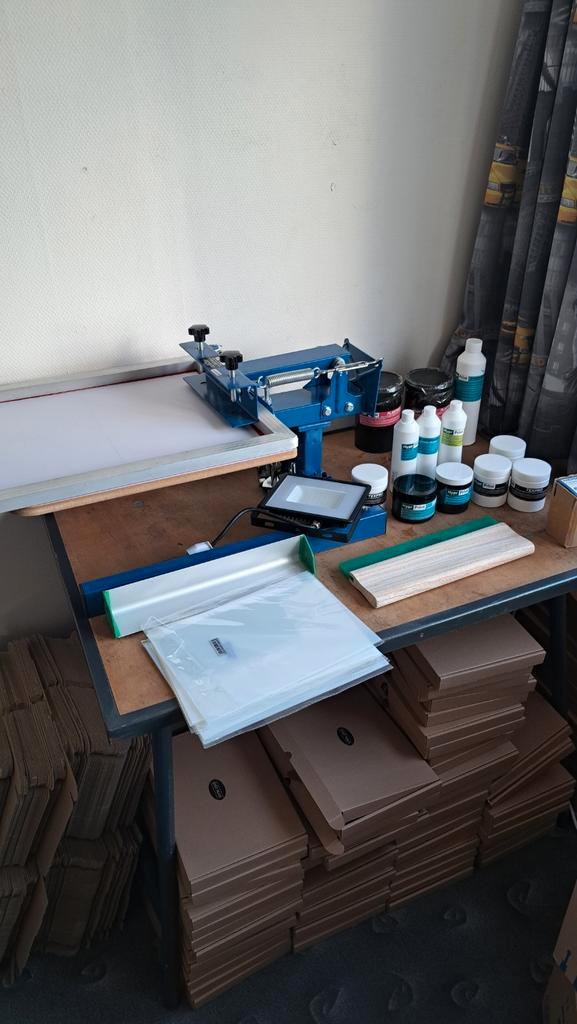 Complete Zeefdruk Set - Klaar om te beginnen!, Antiek en Kunst, Kunst | Litho's en Zeefdrukken, Ophalen of Verzenden