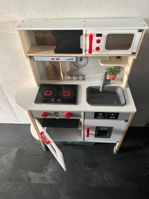 Speelkeuken met geluid en lampjes, Kinderen en Baby's, Speelgoed | Speelkeukens, Zo goed als nieuw, Hout, Ophalen