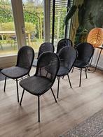 6 Eetkamerstoelen Vincent & Sheppard, Zwart, Ophalen of Verzenden, Zo goed als nieuw, Vijf, Zes of meer stoelen