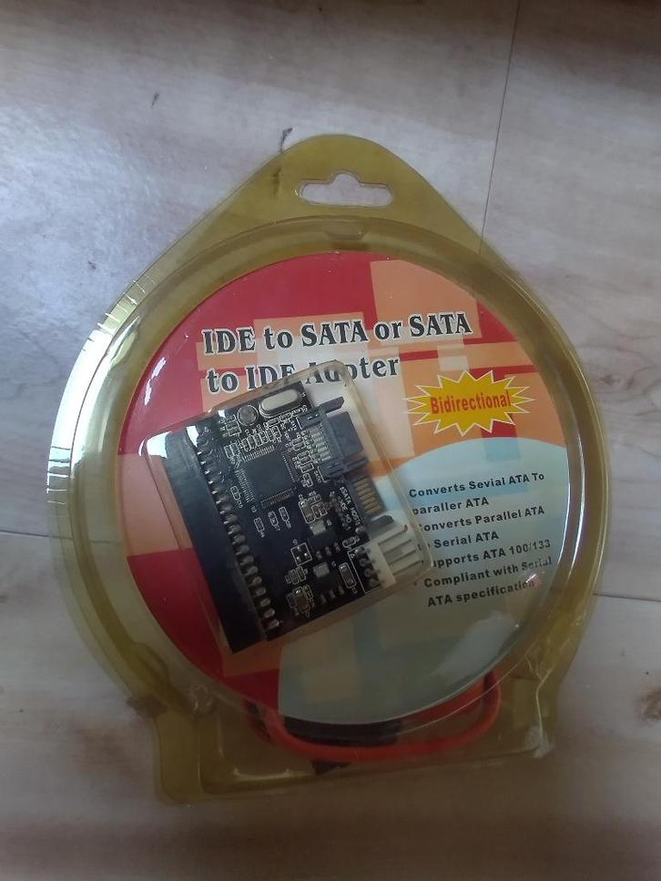Bi-directioneel ide to sata of sata to ide adapter, Computers en Software, Harde schijven, Nieuw, Desktop, Intern, SSD, IDE, Ophalen of Verzenden