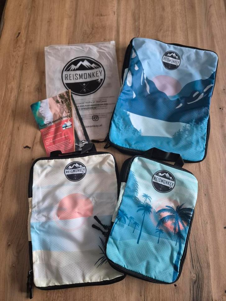 Reismonkey Packing Cubes - Set van 3 - M, L, XL, Sieraden, Tassen en Uiterlijk, Tassen | Reistassen en Weekendtassen, Nieuw, Overige kleuren