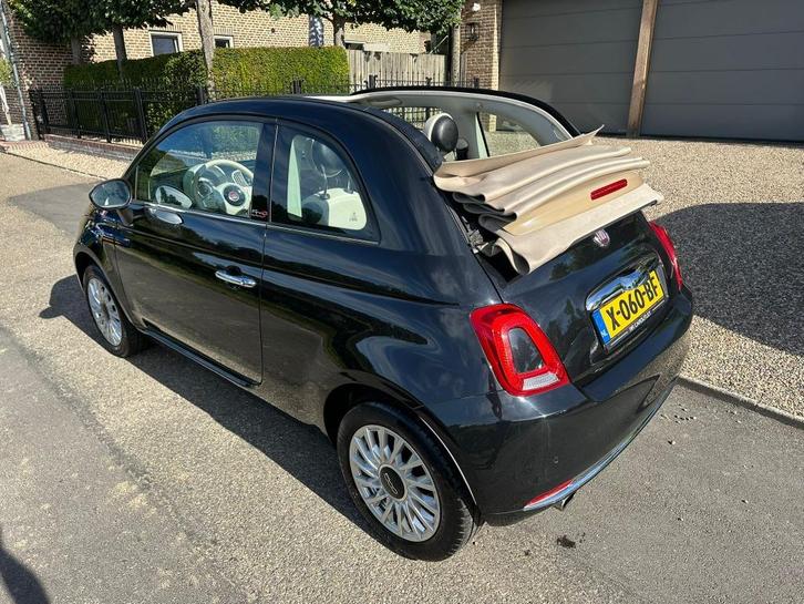 Fiat Cabrio 500 1.2 2019 zwart top conditie , weinig km, Auto's, Fiat, Particulier, Airbags, Airconditioning, Android Auto, Apple Carplay