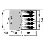 Tunneltent, 5 pers. Kampeerspullen, Caravans en Kamperen, Tenten, Ophalen of Verzenden