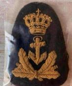 Marine Oude Pet Embleem Adelborst, Verzenden, Marine, Nederland, Embleem of Badge