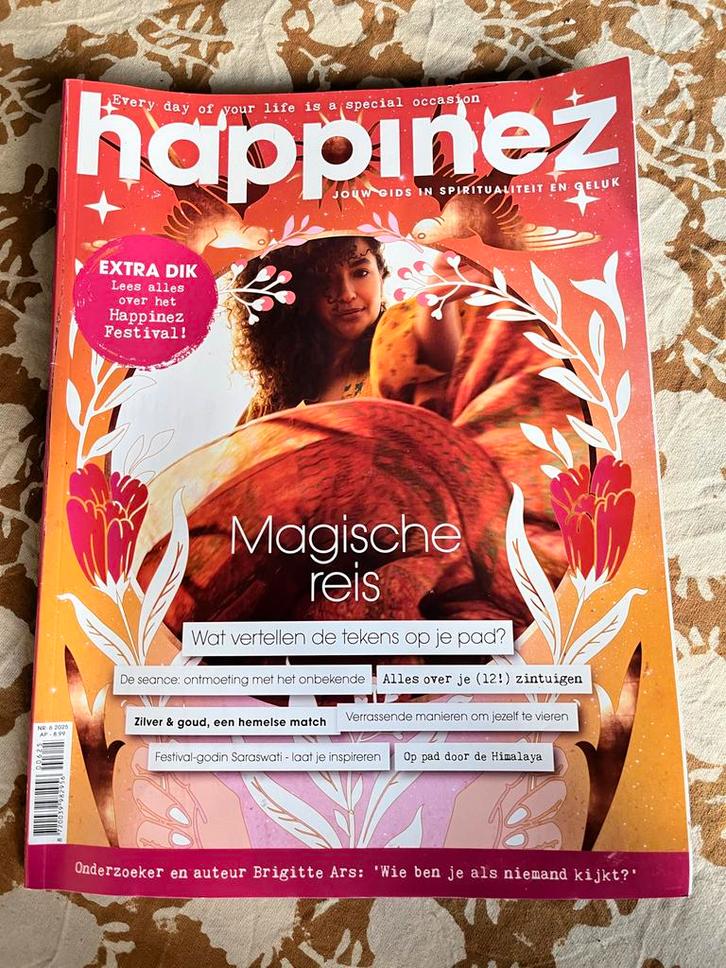 Happinez Magazine - Magische Reis, Boeken, Tijdschriften en Kranten, Zo goed als nieuw, Lichaam en Geest, Ophalen of Verzenden