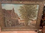 Oud-Hollands Stadstafereel - Gesigneerd C.S., Ophalen