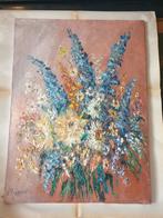 Bloemen schilderij gesigneerd KORVER, Ophalen