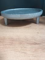 zilver kleurig  houten dienblad  plateau, Huis en Inrichting, Ophalen of Verzenden, Gebruikt, Rond, Hout
