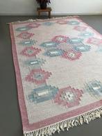 Groot wollen handgeweven vloerkleed, Scandinavisch design, Overige kleuren, Geen, 150 tot 200 cm, 200 cm of meer