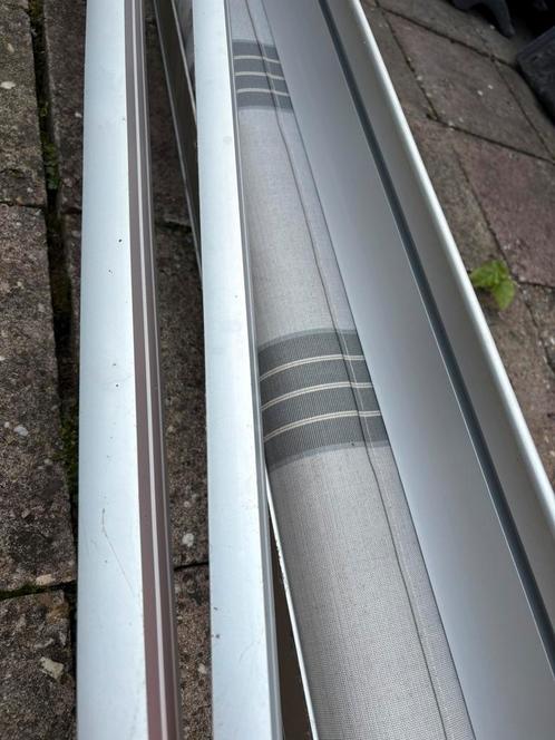 Elektrisch zonnenscherm 5,5meter, Tuin en Terras, Zonneschermen, Gebruikt, Knikarmscherm, Elektrisch, Ophalen
