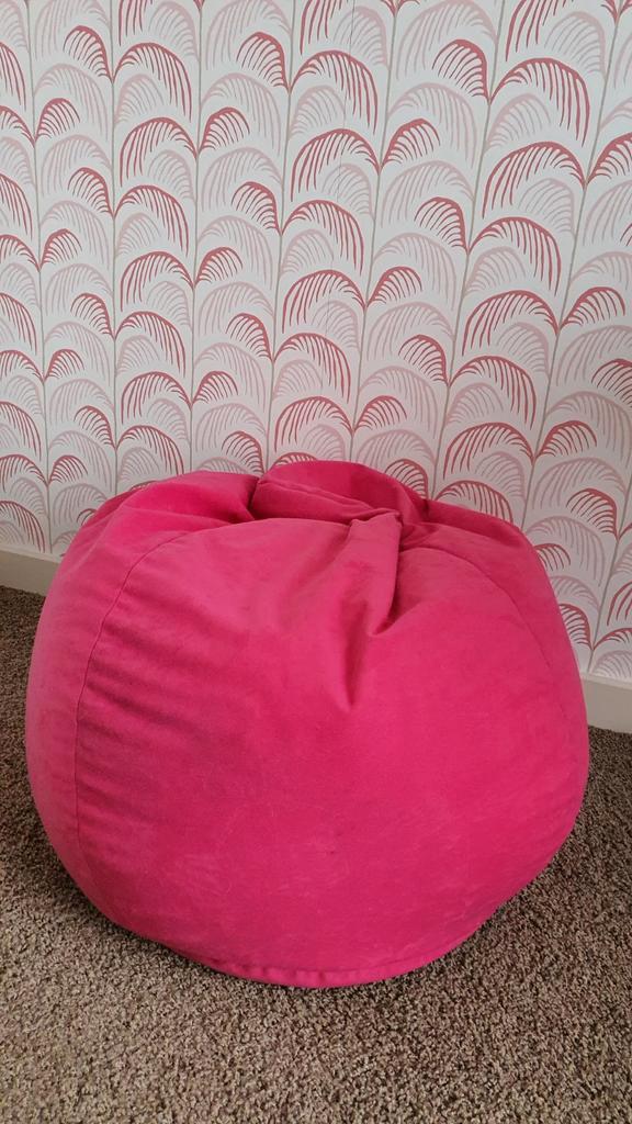 Roze Zitzak - Nog in Goede Staat!, Huis en Inrichting, Zitzakken, Zo goed als nieuw, Zitzak, Roze, Ophalen