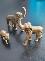 3 antieke massieve koperen olifanten miniaturen €20, Antiek en Kunst, Ophalen of Verzenden