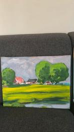 4 prachtige olieverf schilderijen van Wim van der Veer, Ophalen of Verzenden