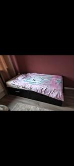 Ikea Brimnes Bed - Zwart, Huis en Inrichting, Slaapkamer | Bedden, Ophalen, 90 cm, Eenpersoons, Zwart