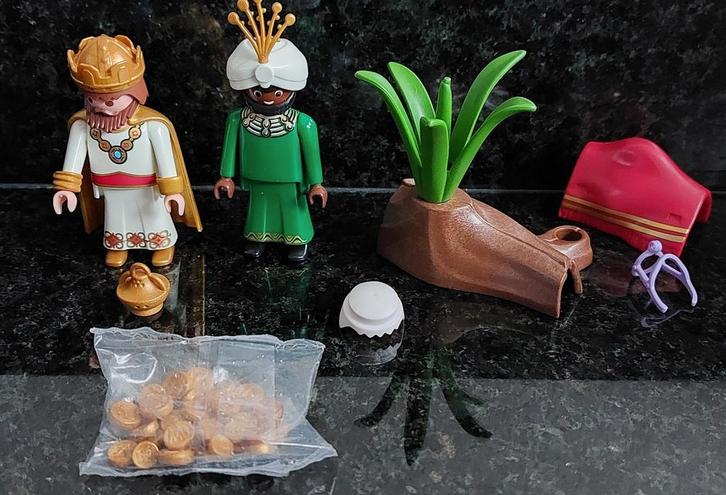 Playmobil Set - Koningen en Quad met jager, Kinderen en Baby's, Speelgoed | Playmobil, Gebruikt, Los playmobil, Ophalen of Verzenden