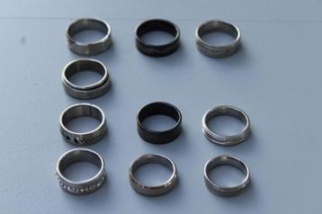 Brocante - Serie stoere stalen ringen! beschikbaar voor biedingen