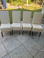 4 eetkamer stoelen met tafel €75,00, Ophalen, Zo goed als nieuw