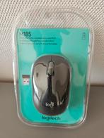Logitech M185 Draadloze Muis - zo goed als nieuw, Rechtshandig, Muis, Ergonomisch, Logitech