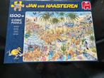 Jumbo Jan van Haasteren puzzel 1500 st De Oase compleet!, Ophalen of Verzenden, 500 t/m 1500 stukjes, Zo goed als nieuw