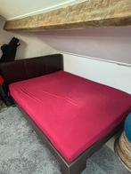 Bed, Huis en Inrichting, Ophalen, Overige materialen, Gebruikt, Bruin