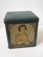 antiek Oosters theeblikje van Coop, lage verzendkosten!, Verzamelen, Blikken, Ophalen of Verzenden, Gebruikt, Thee, Overige merken