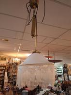 Art Deco Hanglamp met Glazen Details, Ophalen, Gebruikt, 50 tot 75 cm, Glas