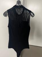 Zwarte body met kant van mbyM, maat s, Kleding | Dames, Verzenden, Zo goed als nieuw, Zwart, Zonder mouw