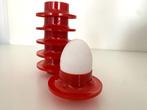 6 vintage plastic design eierdopjes, Ophalen of Verzenden, Huis en Inrichting