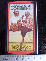 sticker javaanse jongens niemeyer tembaco shag tabak logo, Verzenden, Zo goed als nieuw, Merk