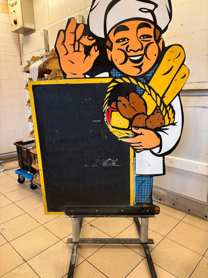 Nostalgisch Krijtbord Bakker, Antiek en Kunst, Antiek | Wandborden en Tegels, Ophalen