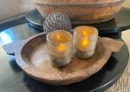 Authentieke Indiase Chapati schaal - landelijk - decoratie, Ophalen, Zo goed als nieuw, Rond, Hout