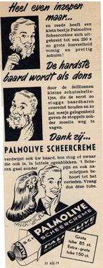 Heel even inzepen, de hardste baard wordt als dons PALMOLIVE, Verzenden, Zo goed als nieuw, Overige typen