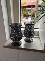 Windlichten 2 stuks, Ophalen of Verzenden, Zo goed als nieuw, Overige materialen, Minder dan 25 cm