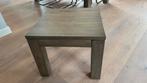 Eiken bijzettafel Elephant Grey, Gebruikt, Vierkant, 55 tot 75 cm, Ophalen