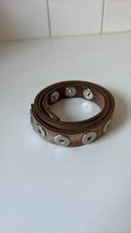Lederen Noosa Riem, Minder dan 3 cm, Bruin, Echt leder, 90 tot 100 cm