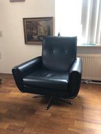 Vintage leren fauteuil, Huis en Inrichting, Fauteuils, Ophalen, Zo goed als nieuw, Leer, 75 tot 100 cm