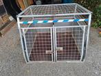 Stevige grote transportbox 2 honden (auto bench), Ophalen, Gebruikt