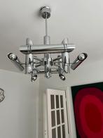 Gave chromen vintage space age hanglamp, Ophalen, Gebruikt, 50 tot 75 cm, Vintage