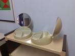 spiegel make-up houder Gedy jaren 70 space age design retro, Gebruikt, Rond, ?, Minder dan 100 cm