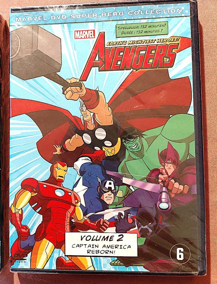 Marvel-The Avengers-Earth's Mightiest Heroes vol 2, Cd's en Dvd's, Dvd's | Kinderen en Jeugd, Nieuw in verpakking, Film, Avontuur