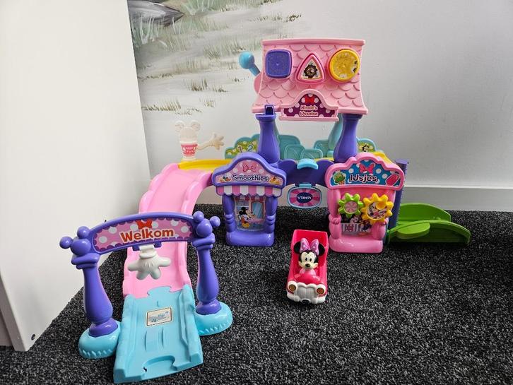 Vtech Toet Toet auto's Disney Minnie's ijssalon, Kinderen en Baby's, Speelgoed | Vtech, Gebruikt, 2 tot 4 jaar, Ophalen of Verzenden