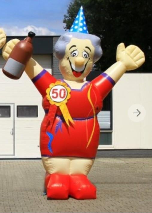 Te huur Sarah opblaasbare pop feestartikelen, Ophalen, Zo goed als nieuw, Verjaardag