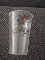 La Chouffe bier plastic beker doorzichtig 25 cl, Ophalen of Verzenden, Zo goed als nieuw, Glas of Glazen, Overige merken